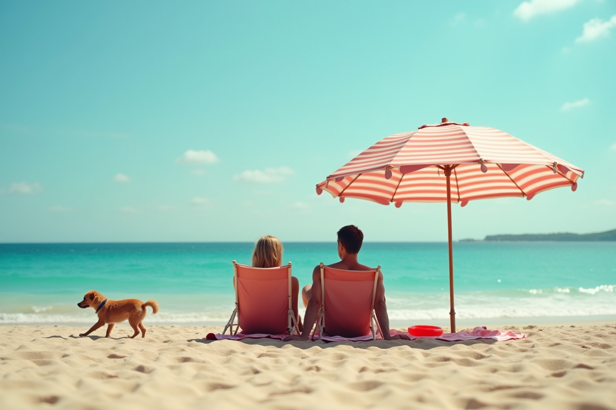 plage chien