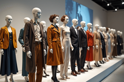 Une ligne du temps de la mode avec mannequins en styles iconiques